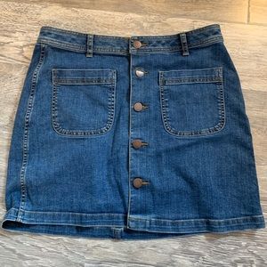 A.N.A. Jean Skirt